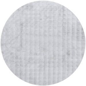 The Rug Connection Pop Siler Grey 150x150cm - Small Round Washable Indoor Rug