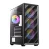 Antec Ax85 Argb Tempered Glass Mid-tower Atx Gaming Case - Black
