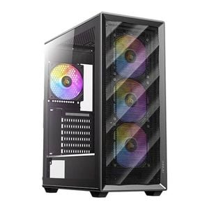 Antec Ax85 Argb Tempered Glass Mid-tower Atx Gaming Case - Black