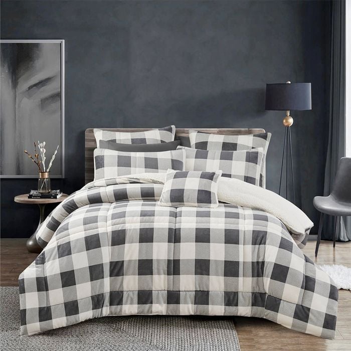 Bianca Naya Comforter Set w/ Pillowcase Home/Room Bedding Grey Queen/King Bed