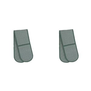 2PK Eco Ladelle Recycled Leaf Double Oven Mitt Heat Resistant Kitchen Glove