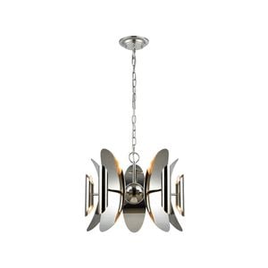 CLA Lighting STRATO Polished Nickel Hardware with Stainless Steel Pendant Light