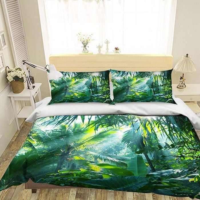 3D Sunshine Rainforest 175 Bedding Set Pillowcases Quilt Duvet Cover Set Queen King