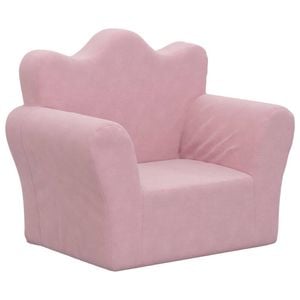 vidaXL Kids' Sofa Pink Soft Plush children's sofa playroom couch mini sofa