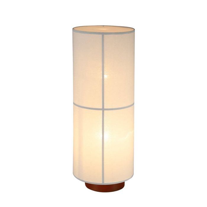 Luminea Matilda Modern Classic Linen Shade Metal Floor Lamp Light White