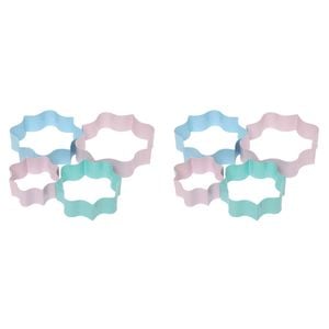 2 x 4pc Wiltshire Plaque Shaped Cookie/Biscuit Bakeware Cutters