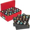 Catzon Christmas Ball Storage Box with 3 Stackable Trays