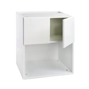 Kaboodle 600mm Egg White Wall Microwave Cabinet - Egg White