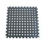 Black 50 x 50cm Interlocking Foam Mat with Holes - 4 Pack