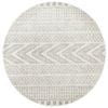 The Rug Connection Ama 359 Silver 240x240cm - Large Round Transitional Pet Friendly Indoor Rug