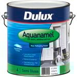 Dulux 4L Aquanamel Semi Gloss White Enamel Paint - 4L