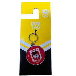 NRL Pet ID Tag - St George Illawarra Dragons - Engravable - 30mm diameter