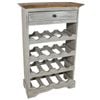 vidaXL Solid Wine Rack 55x23x85cm Bottle Holder Storage Organiser