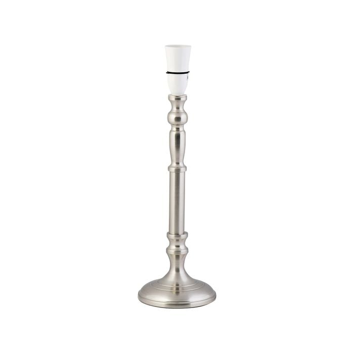 Verve Design Brushed Chrome Bondi Candlestick Lamp Base
