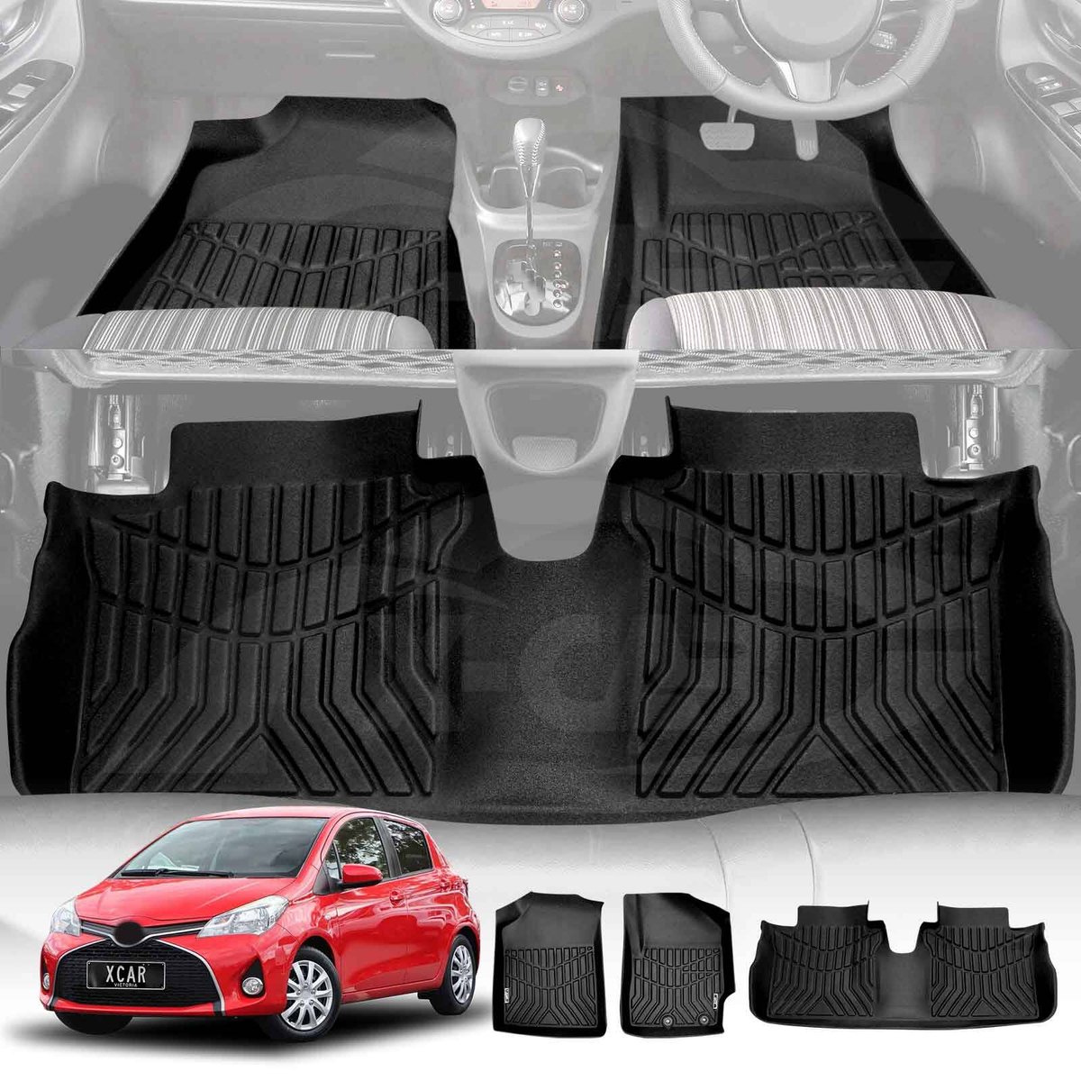 TOYOTA Yaris Hybrid 2019 -Tailored Carpet Car Mats