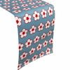IDC Homewares 100% Cotton Printed Table Runner Cotton Bud Blue
