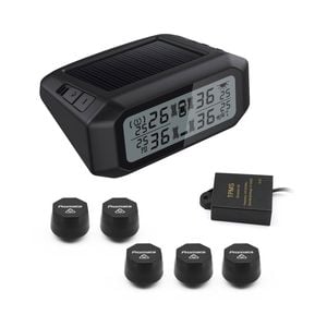Promata Mata 1  Solar Powered Tyre Pressure Monitor - 5 Internal Sensors - With Booster