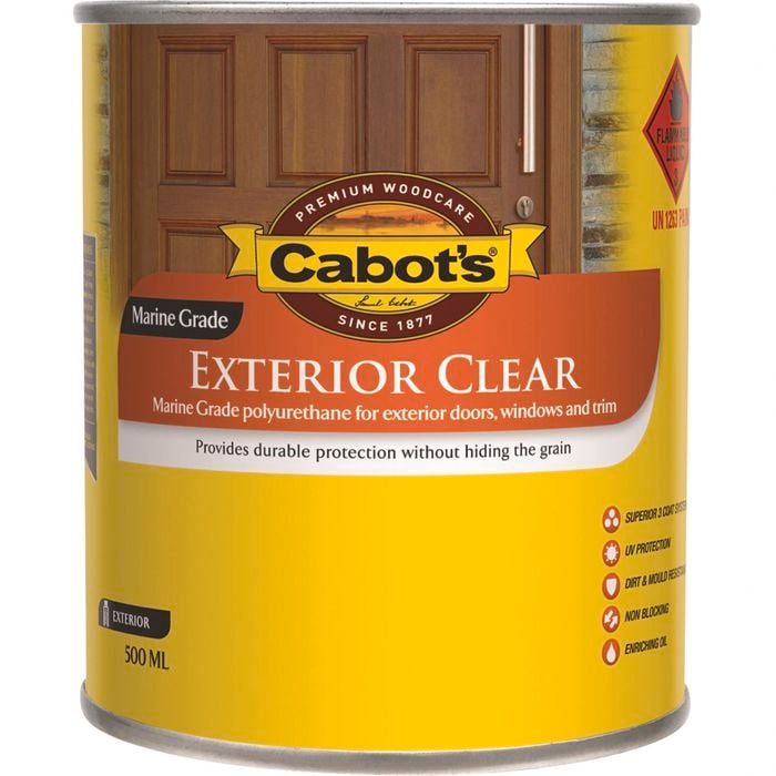 Cabot's 500ml Satin Exterior Clear Timber Finish