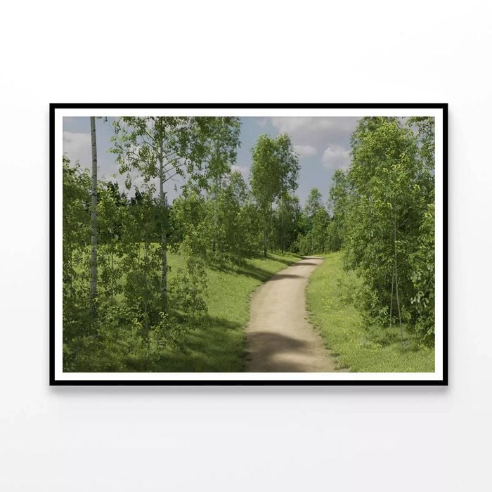 Path Surrounded By Trees  Print 100% Australian Made 90x60cm  (Poster)