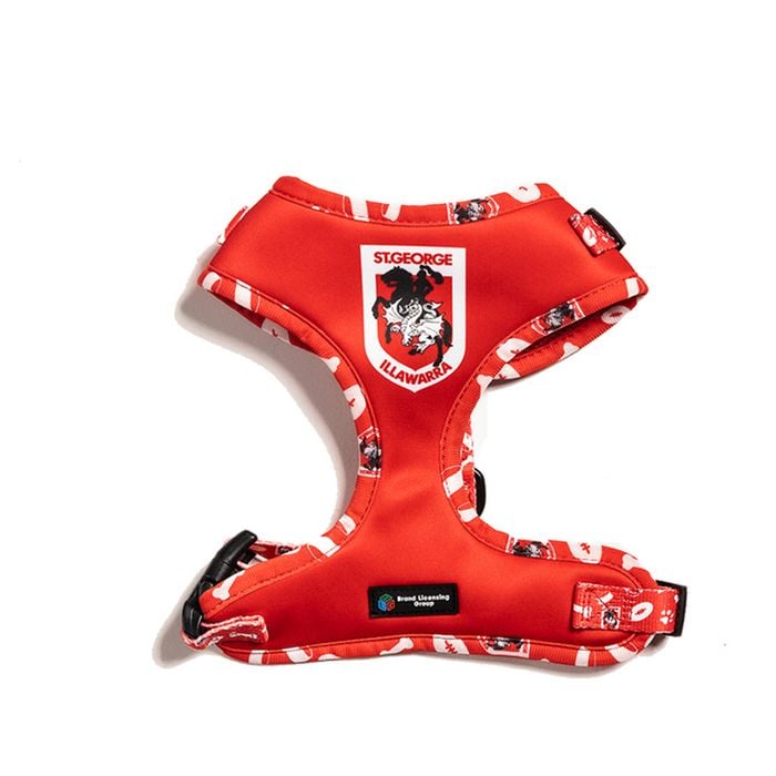 NRL St George Dragons Pet Dog Padded Harness Adjustable Vest S