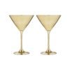 2pc Tempa Aurora Gold Martini Glass