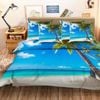 3D Beach Scenery 76 Bedding Set Pillowcases Quilt Duvet Cover Set Queen King