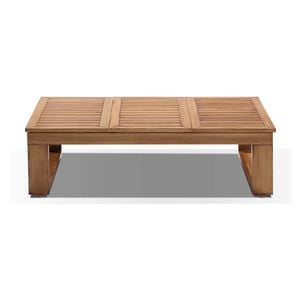 Santorini Outdoor Aluminium Coffee Table Teak Look