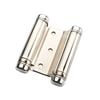 Zenith 75 x 82.5 x 2mm Nickel Plated Double Action Spring Hinge - 2 Pack