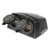Narva 12/24V 20/10A Black Heavy-Duty Twin Surface Mount Accessory Sockets