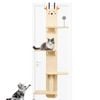 Advwin Door Mounted Cat Tree Hanging Multi-Level Cat Climber Wooden Cat Shelves& Ladder