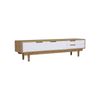 Modern Furniture NAKULA Entertainment TV Unit 185.5cm - Natural & White