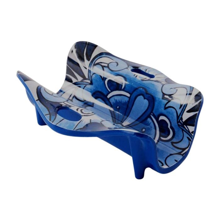 Prepara Melamine Single Tortilla Taco Serving Holder Stand 9cm Blue