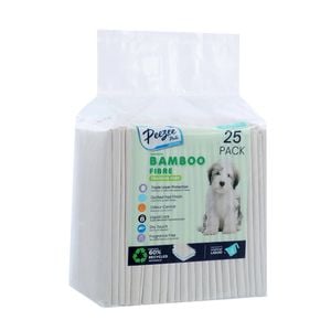 Paws & Claws 56 x 56cm Bamboo Fibre Pet Training Pads - 25 Pack