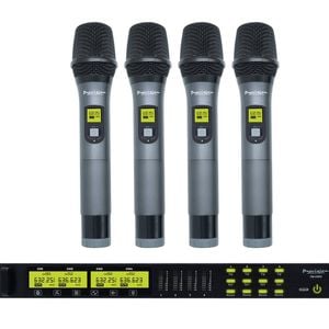Precision Audio 4 Channel UHF Wireless Microphone System