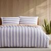 Ardor Eadie Stripe Quilt Cover Set - Periwinkle - Single