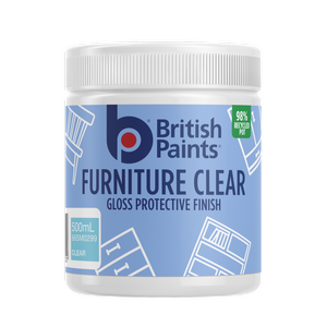 British Paints 500ml Furniture Clear Gloss Protective Finish
