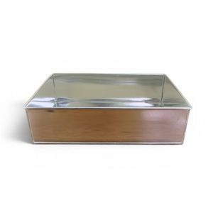 CESCO Square Silver Cake Tin Steel (76 mm x 229mm)