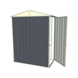 Build-a-Shed 1.5 x 0.8 x 2.3m Gable Shed with Single Hinged Side Door - Grey