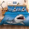 3D Sea Shark 344 Bed Pillowcases Quilt Queen Size