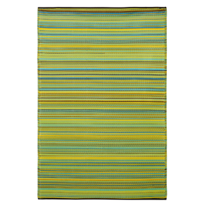 Fab Habitat 180x270cm Lemon Cancun Melange Recycled Plastic Outdoor Rug