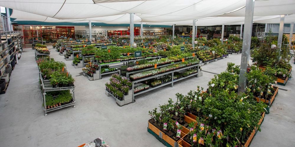 Shot of all the nursery aisles