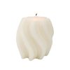 Urban Swirl 8cm Vanilla Scented Candle Home Fragrance - Cream