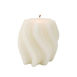 Urban Swirl 8cm Vanilla Scented Candle Home Fragrance - Cream
