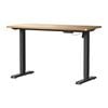 Oikiture Electric Standing Desk Single Motor 140CM OAK Tabletop