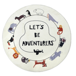 Childrens 100cm Round Adventurers Rug
