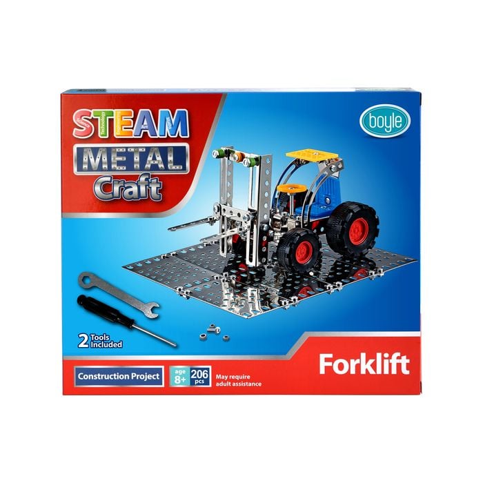Boyle 206 Piece S.T.E.A.M. Forklift Metal Craft Construction Kit