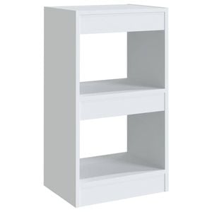 vidaXL Book Cabinet/Room Divider White Bookcase Storage Rack Home Organiser
