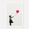 Galrie Banksy Girl With Balloon Artwork Print, 2004 - Iconic Art Piece for Collectors, Poster Only, A1 60 x 84cm (23 x 33inch)