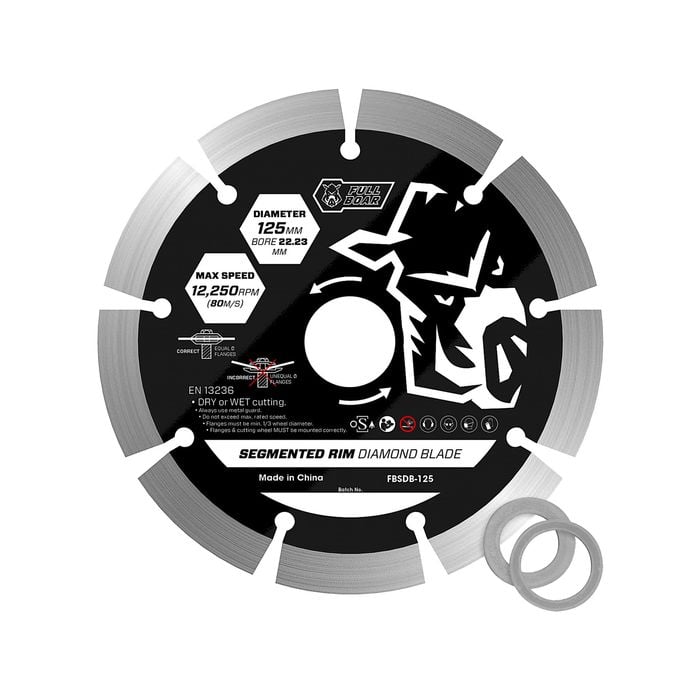 Full Boar 125mm Segmented Rim Diamond Blade