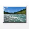River, Hills with Mountains  Print 100% Australian Made 90x60cm  (Poster)